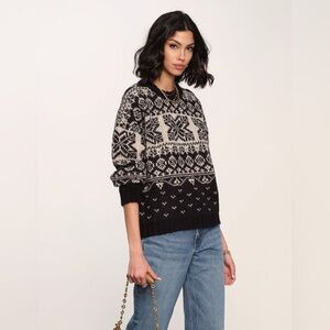 Heartloom Adair Black and White Sweater
